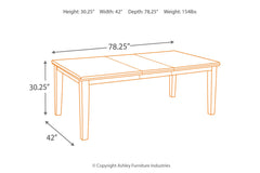 Haddigan Dining Extension Table - D596-35