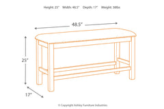 Moriville Counter Height Dining Bench - D631-09