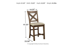 Moriville Counter Height Bar Stool - D631-124