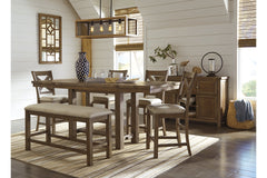 Moriville Counter Height Dining Bench - D631-09
