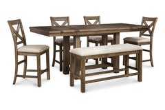Moriville Counter Height Dining Extension Table - D631-32