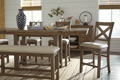 Moriville Counter Height Dining Bench - D631-09