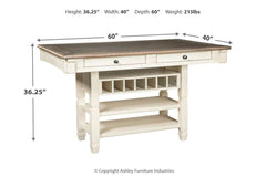Bolanburg Counter Height Dining Table - D647-32