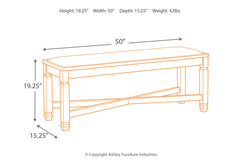 Tyler Creek Dining Bench - D736-00