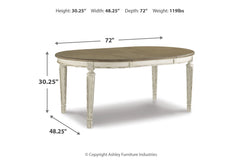 Realyn Dining Extension Table - D743-35