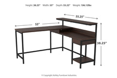 Camiburg Home Office L-Desk with Storage - H283-24