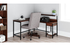 Camiburg Home Office L-Desk with Storage - H283-24
