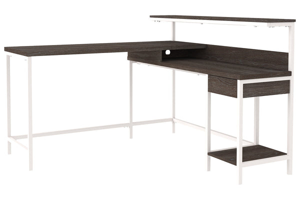 Dorrinson Home Office L-Desk with Storage - H287-24