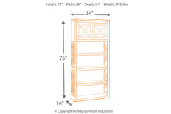Bolanburg 75" Bookcase - H647-17