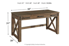 Aldwin Home Office Lift Top Desk - H837-54