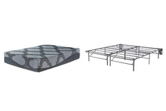 12 Inch Ashley Hybrid King Adjustable Base and Mattress - M628M8
