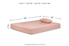 iKidz Pink Full Mattress and Pillow - M65921