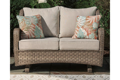 Clear Ridge Glider Loveseat with Cushion - P361-835