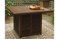 Paradise Trail Bar Table with Fire Pit - P750-665