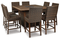 Paradise Trail Bar Table with Fire Pit - P750-665
