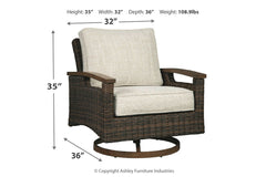 Paradise Trail Swivel Lounge Chair (Set of 2) - P750-821