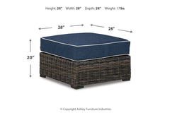 Grasson Lane Ottoman with Cushion - P783-814