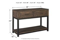 Johurst Sofa/Console Table - T444-4