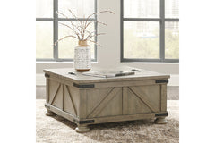 Aldwin Coffee Table With Storage - T457-20