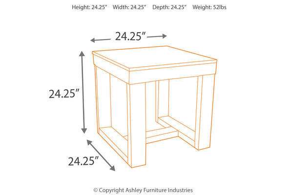 Watson End Table - T481-2