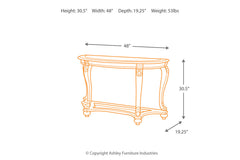 Norcastle Sofa/Console Table - T499-4