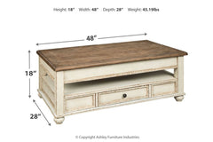 Realyn Coffee Table with Lift Top - T523-9