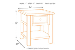 Bolanburg End Table - T637-3