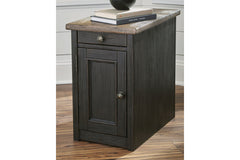 Tyler Creek Chairside End Table with USB Ports & Outlets - T736-7