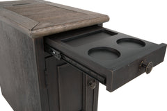Tyler Creek Chairside End Table with USB Ports & Outlets - T736-7