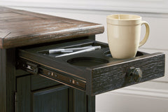 Tyler Creek Chairside End Table with USB Ports & Outlets - T736-7