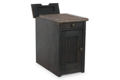 Tyler Creek Chairside End Table with USB Ports & Outlets - T736-7