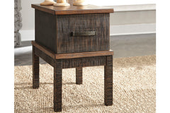 Stanah Chairside End Table with USB Ports & Outlets - T892-7