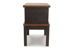 Stanah Chairside End Table with USB Ports & Outlets - T892-7