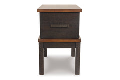 Stanah Chairside End Table with USB Ports & Outlets - T892-7