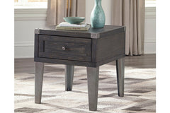 Todoe End Table with USB Ports & Outlets - T901-3