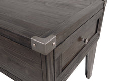 Todoe End Table with USB Ports & Outlets - T901-3