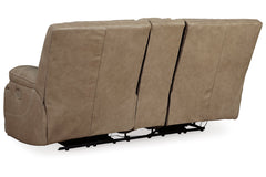 Ricmen Power Reclining Loveseat with Console - U4370218