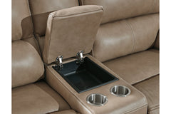 Ricmen Power Reclining Loveseat with Console - U4370218