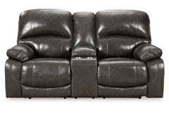 Hallstrung Power Reclining Loveseat with Console - U5240318