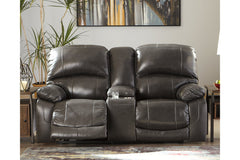 Hallstrung Power Reclining Loveseat with Console - U5240318
