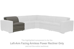Texline Left-Arm Facing Armless Power Recliner - U5960322