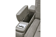 The Man-Den Power Reclining Loveseat with Console - U8530518