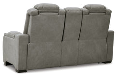The Man-Den Power Reclining Loveseat with Console - U8530518