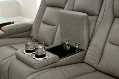 The Man-Den Power Reclining Loveseat with Console - U8530518