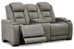 The Man-Den Power Reclining Loveseat with Console - U8530518