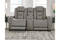 The Man-Den Power Reclining Loveseat with Console - U8530518