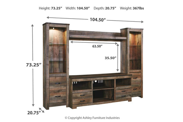 Trinell 4-Piece Entertainment Center - W446W2
