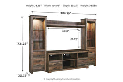 Trinell 4-Piece Entertainment Center - W446W2