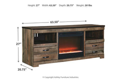Trinell 63" TV Stand with Electric Fireplace - W446W5