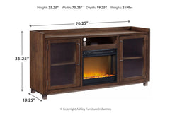Starmore 70" TV Stand with Electric Fireplace - W633W4